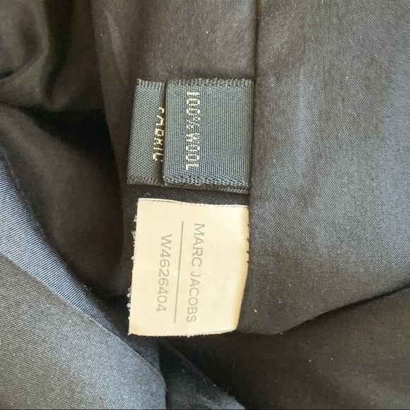 Marc Jacobs Black Wide Leg Tailored Slacks Size 6 - Picture 6 of 7